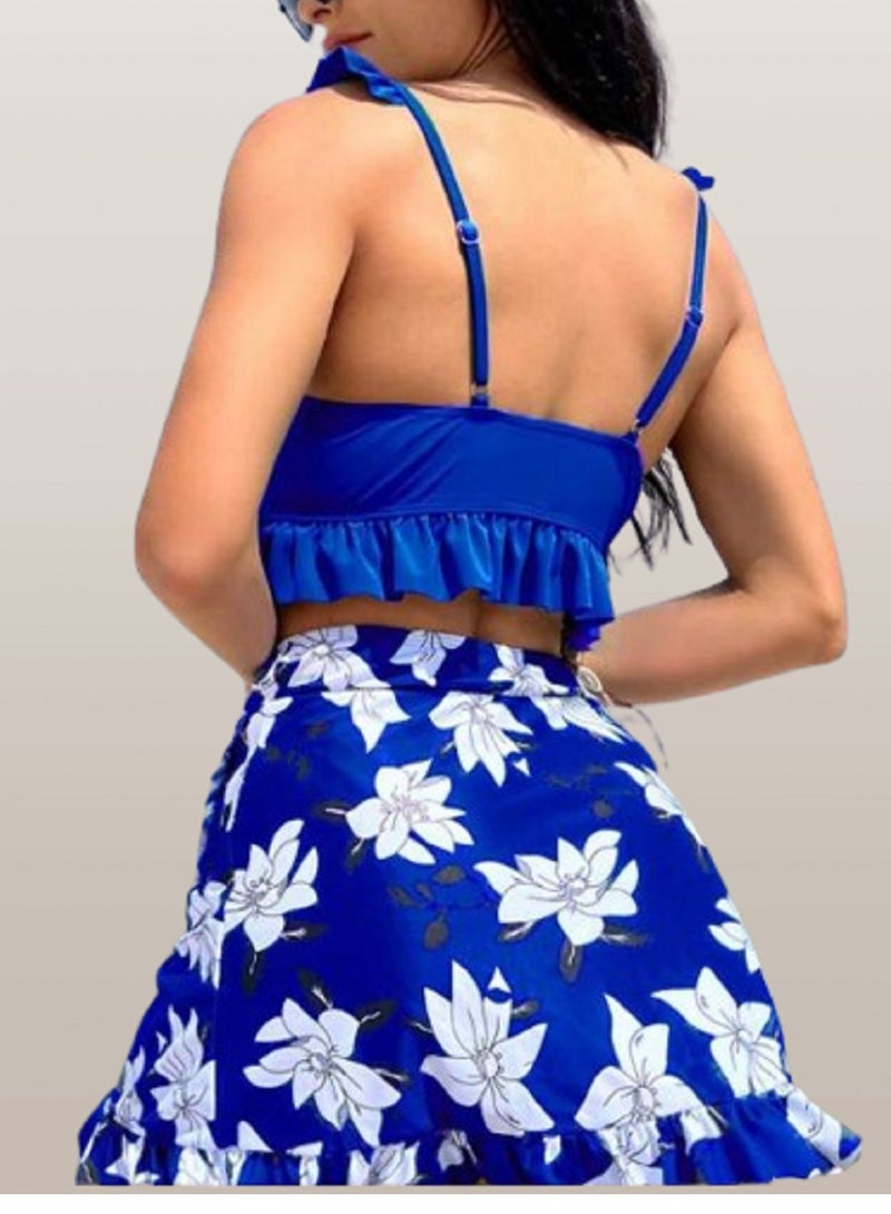 MANIKAN MANIKAN-Short cotton 3-Piece Bikini Swimsuit Set - Image 3