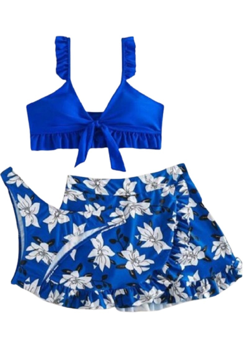 MANIKAN MANIKAN-Short cotton 3-Piece Bikini Swimsuit Set - Image 1