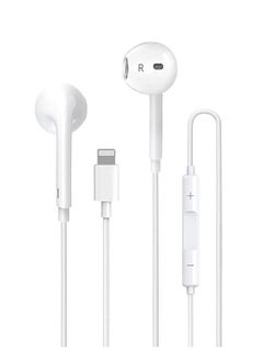 iPhone Earbuds  Wired Lightning Headphones in-Ear Stereo Headset Built-in Microphone & Volume Control Compatible with iPhone 13/12/11/8/8plus X/Xs/XR/Xs max/pro/se iPad All iOS