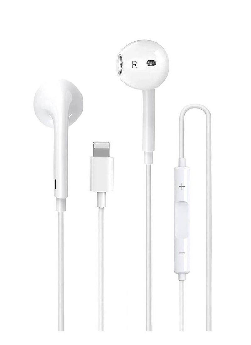 Generic - iPhone Earbuds  Wired Lightning Headphones in-Ear Stereo Headset Built-in Microphone & Volume Control Compatible with iPhone 13/12/11/8/8plus X/Xs/XR/Xs max/pro/se iPad All iOS - Image 1