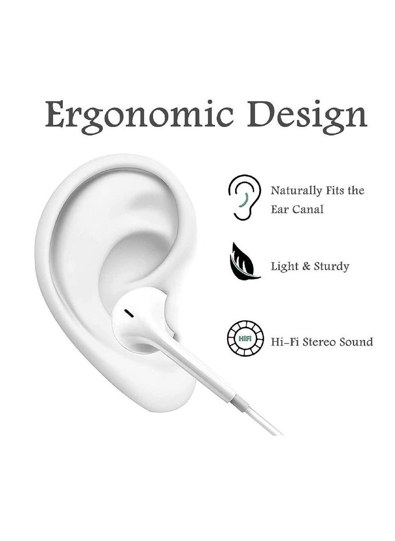 Generic - iPhone Earbuds  Wired Lightning Headphones in-Ear Stereo Headset Built-in Microphone & Volume Control Compatible with iPhone 13/12/11/8/8plus X/Xs/XR/Xs max/pro/se iPad All iOS - Image 1