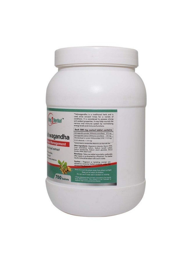 Way2Herbal Ashwagandha Tablets (700 Count Pack of 1) - Image 4
