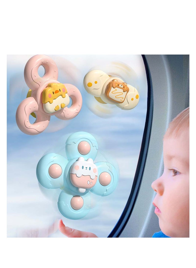 3Pcs Suction Cup Bath Toys for Toddlers 1-3, Fun Sensory Gifts for Boys & Girls Birthday, Water Play & Learning  - Image 1