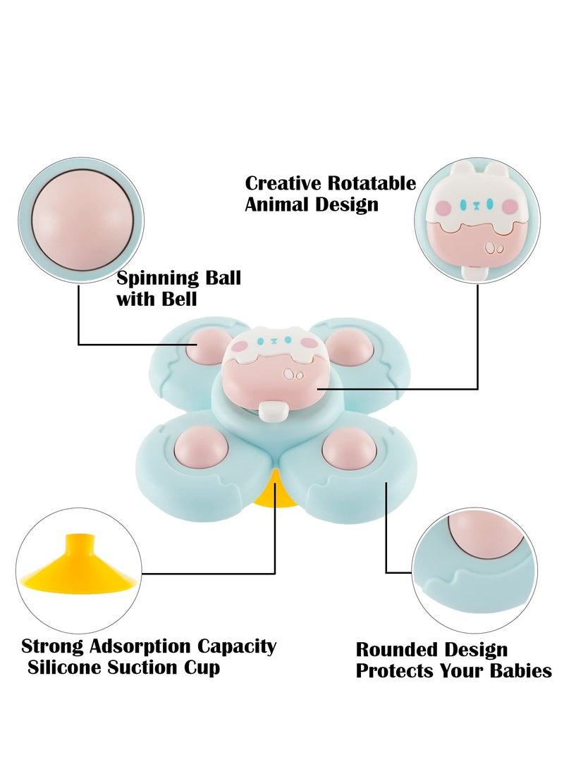 3Pcs Suction Cup Bath Toys for Toddlers 1-3, Fun Sensory Gifts for Boys & Girls Birthday, Water Play & Learning  - Image 3