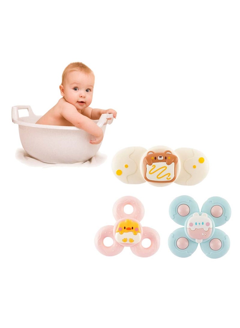 3Pcs Suction Cup Bath Toys for Toddlers 1-3, Fun Sensory Gifts for Boys & Girls Birthday, Water Play & Learning  - Image 4