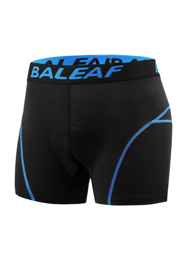 BALEAF Men's 3D Padded Bike Shorts Cycling Underwear MTB Liner Road Biking Bicycle Clothes Blue L - Image 3