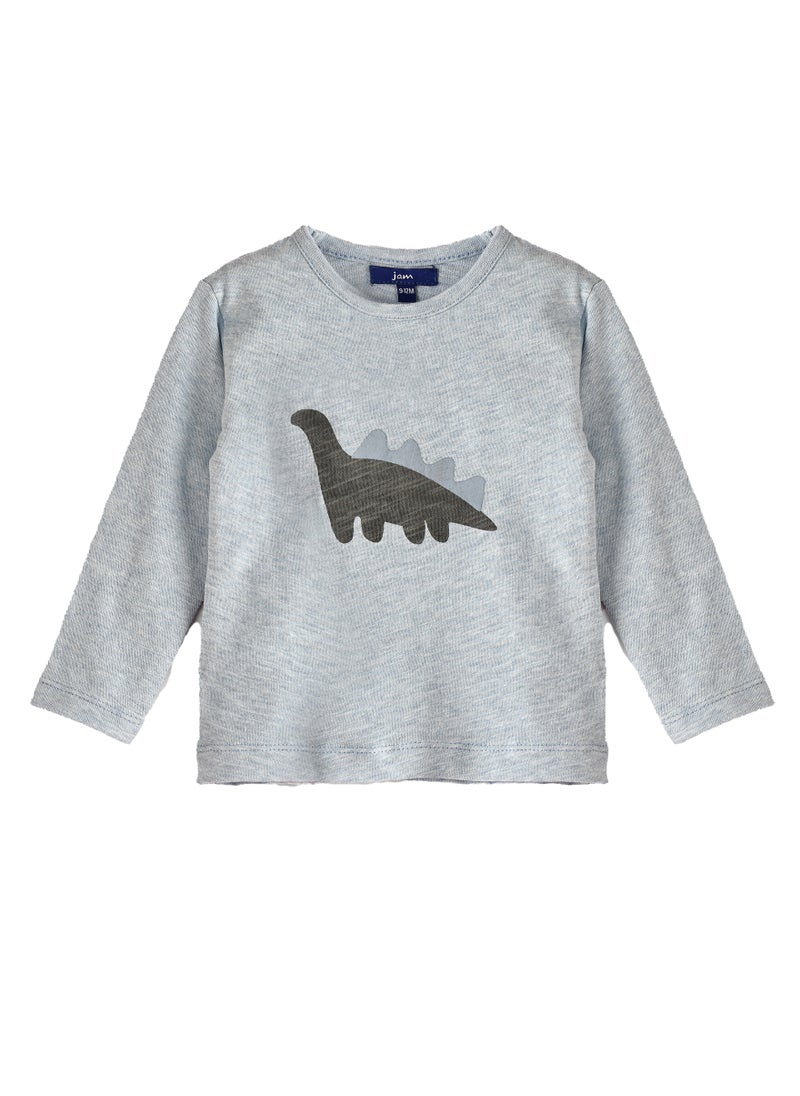 JAM - Boys Light Blue Dino Sweatshirt - Image 1
