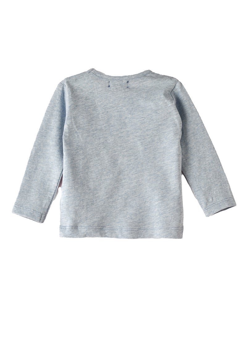 JAM - Boys Light Blue Dino Sweatshirt - Image 1