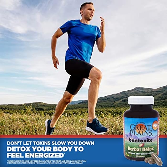 Yerba Prima Bentonite Clay Plus Herbal Detox, 60 Veggie Capsules (Pack of 2) - Use Long Term or as Rapid Detox, Premium Quality Ingredients, Powerful Daily Detoxification, Great Plains Bentonite - Image 4