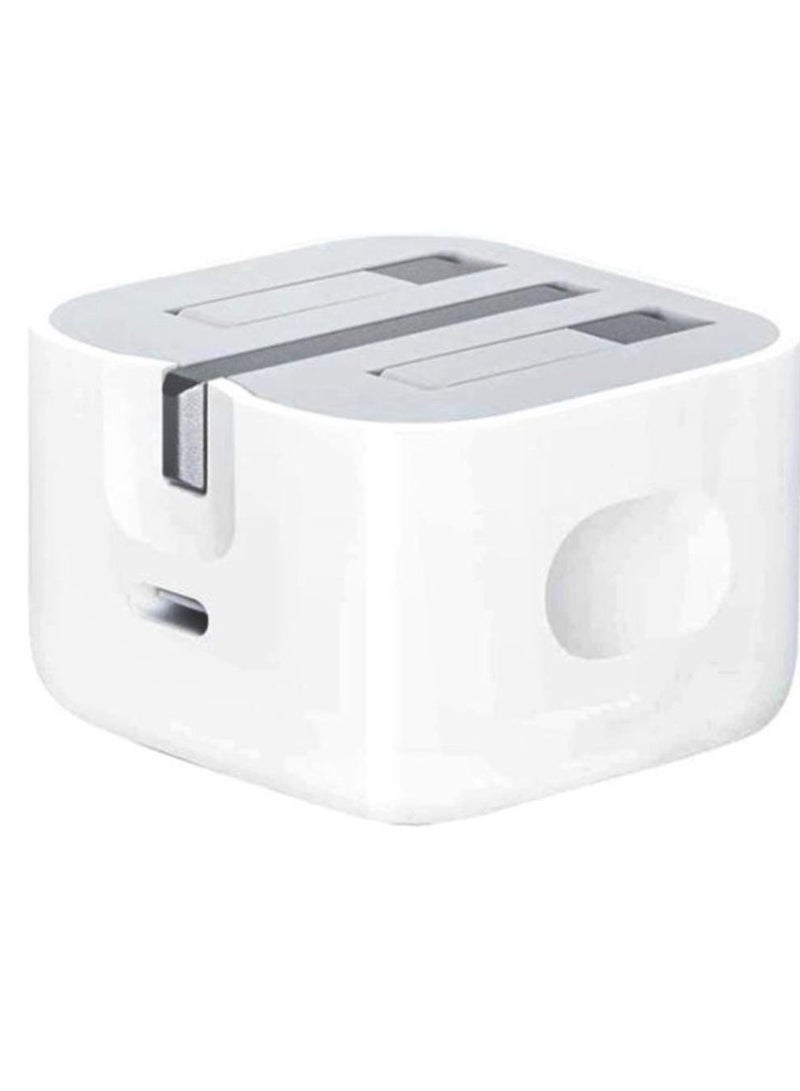 general White wall plug with Type C port compatible with Apple, Android and Huawei devices - Image 2