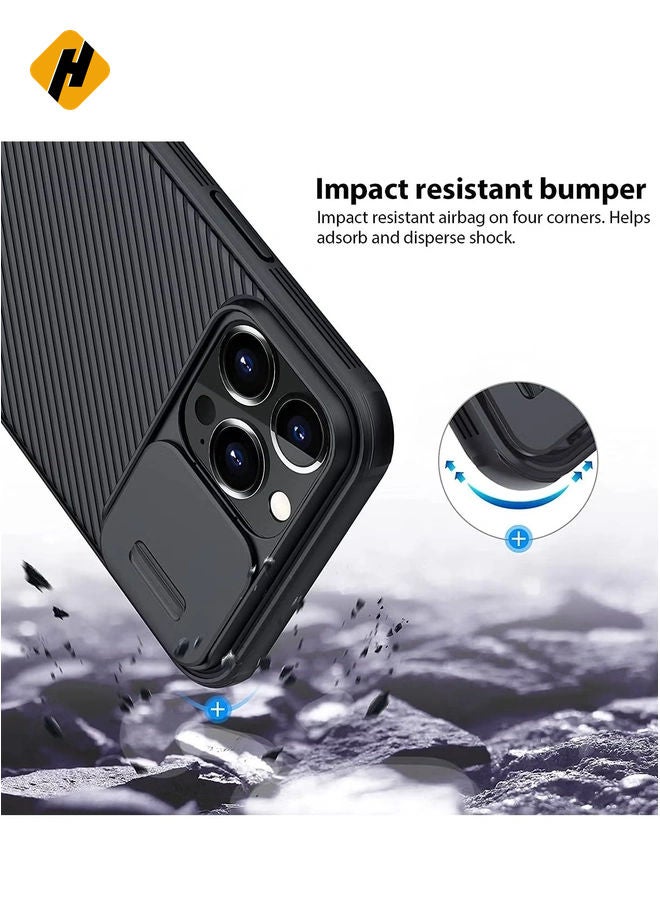 iPhone 14 Pro Max Case Cover CamShield Pro Slide Camera Protection Cover - Scratch Resistant - Protect Privacy Case for Apple iPhone 14 Pro Max 6.7 (2022) by(iPhone 14 Pro Max, Black)