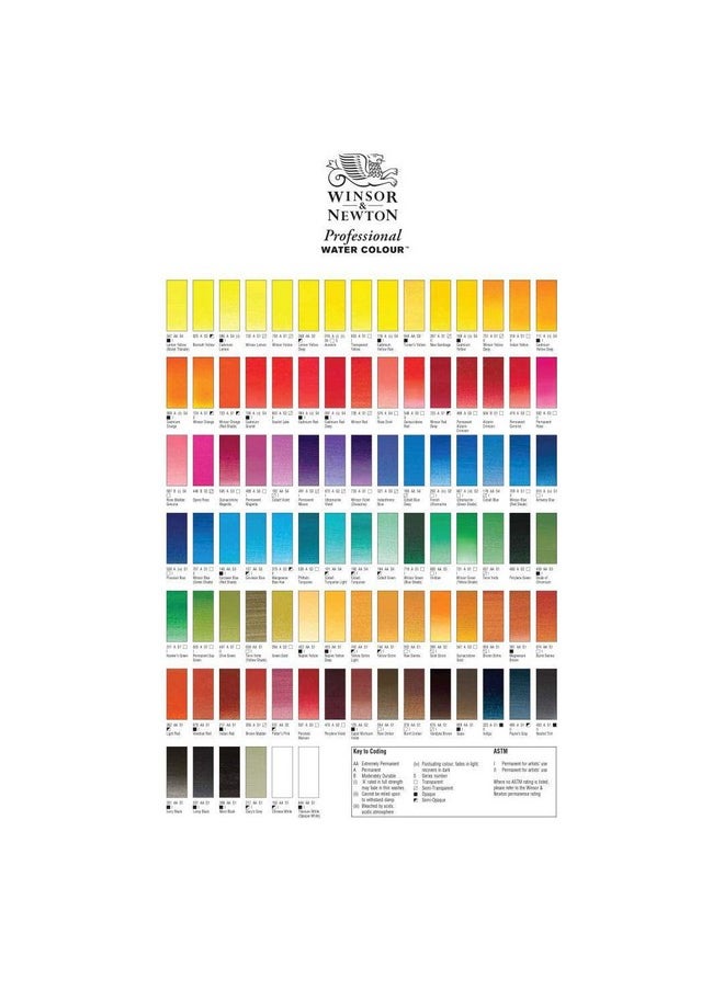 WINSOR & NEWTON Professional Water Colour 14 Ml - Oxide Of Chromium (459) - Finely Pigmented, Vibrant, Vivid & Intermixable Artists' Water Colour Paints - More Colours Available  - Image 4