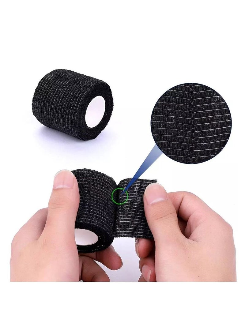 10 Black Tattoo Grip Bandage Cover Wraps Tapes Nonwoven Waterproof Self Adhesive Finger Protection Tattoo Accessories - Image 5