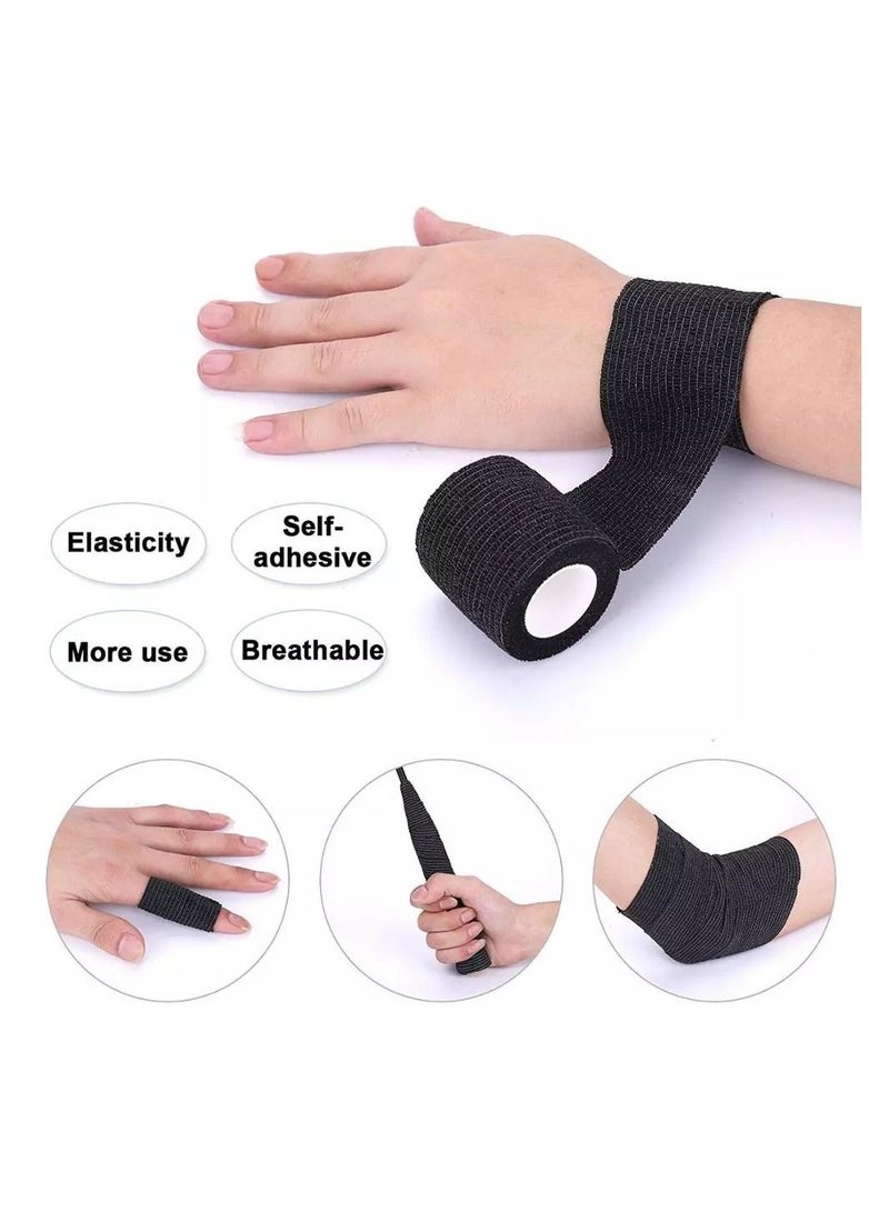 10 Black Tattoo Grip Bandage Cover Wraps Tapes Nonwoven Waterproof Self Adhesive Finger Protection Tattoo Accessories - Image 3