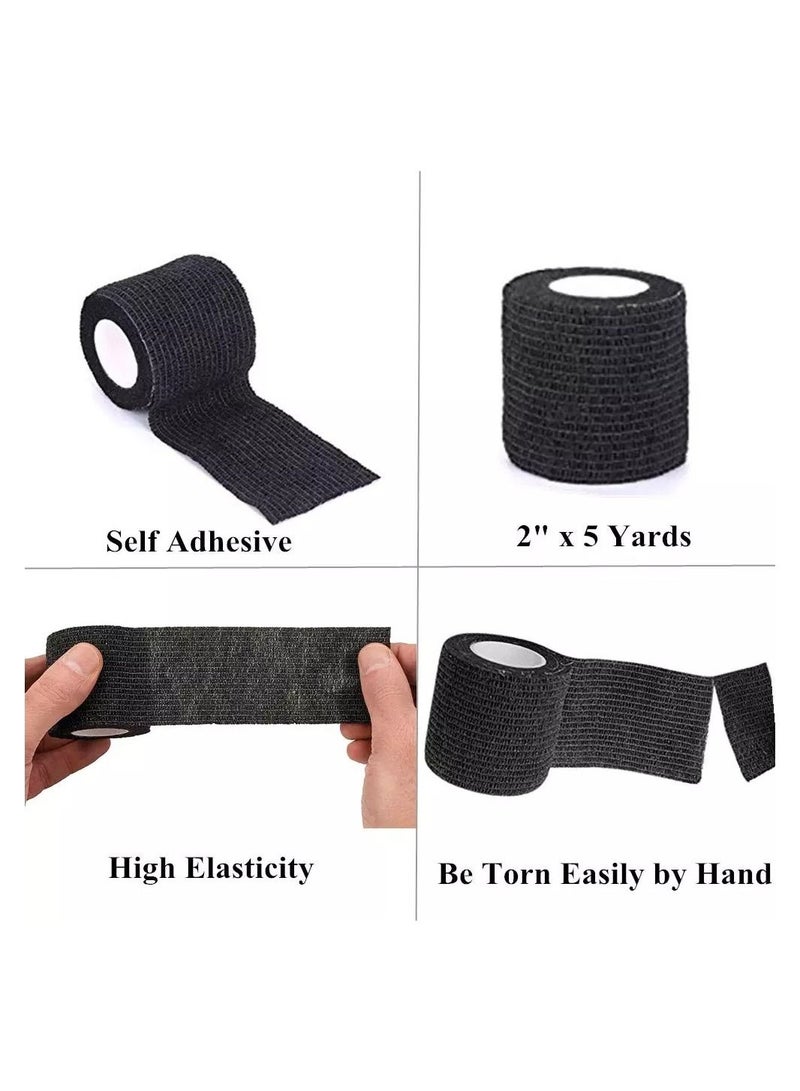 10 Black Tattoo Grip Bandage Cover Wraps Tapes Nonwoven Waterproof Self Adhesive Finger Protection Tattoo Accessories - Image 4