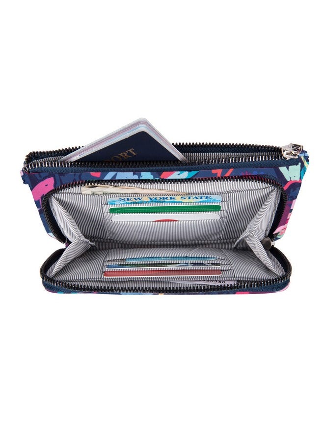 Travelon Women'S Rfid Blocking Phone Clutch Wallet Mod Floral 8.25 X 4.5 X 1  - Image 2