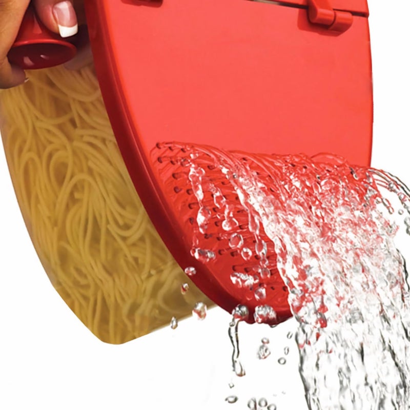 Time Roaming Versatile Microwave Pasta Boat, Sturdy Food Grade Heat Resistant PP Material, Pasta Cooker Vegetable Steamer Boat Strainer, Massive Capacity Up To 5 Pounds - Image 3