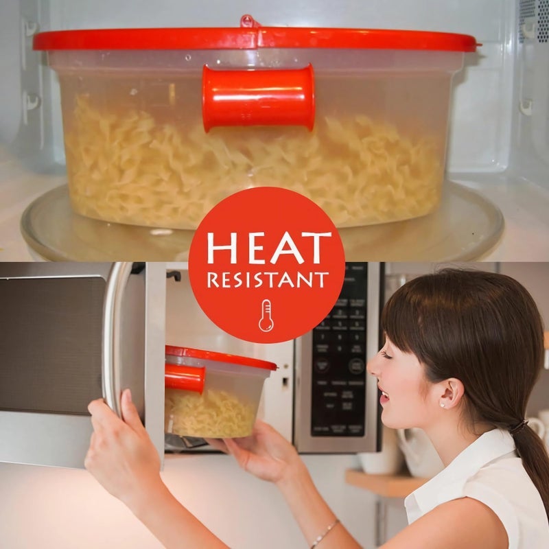 Time Roaming Versatile Microwave Pasta Boat, Sturdy Food Grade Heat Resistant PP Material, Pasta Cooker Vegetable Steamer Boat Strainer, Massive Capacity Up To 5 Pounds - Image 5