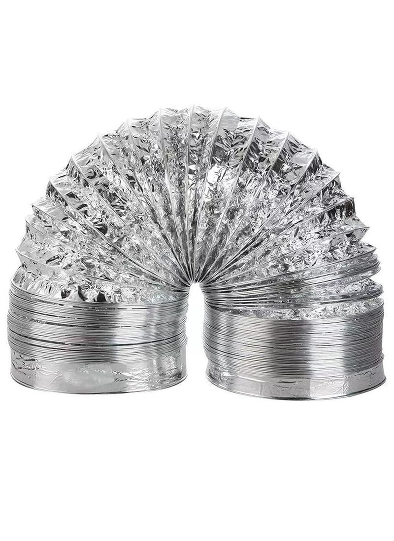 Hobby or chimney expands to 2.5 meters and 5 inches  in diameter, made of thermally expandable aluminum for kitchen hood, gas heater and air conditioning + special thermal paste roll 23 yards
