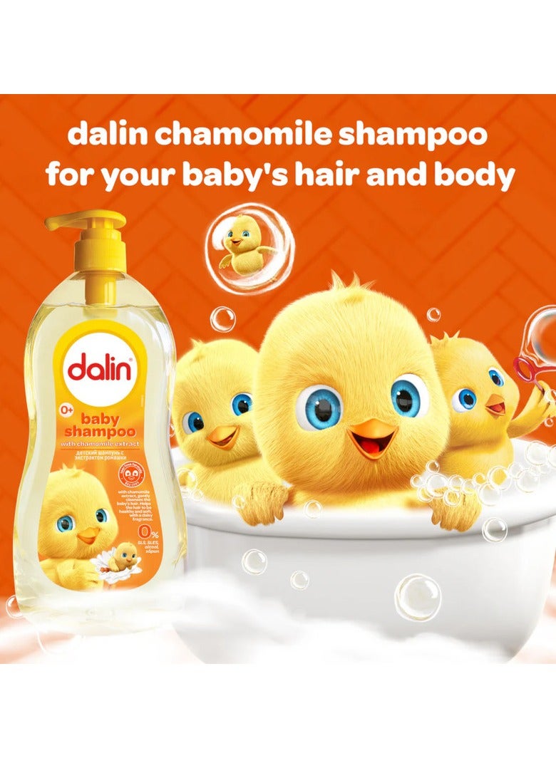 Dalin Baby Shampoo & Body Wash with Chamomile – 500ml – Tear-Free, Gentle, Soothing 2-in-1 Formula - Image 2
