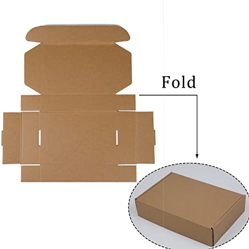Sodissa 9x6x2 Inches Shipping Boxes Pack of 25, Brown Corrugated Cardboard Boxes for Small Bussiness, Packing and Mailing - Image 3
