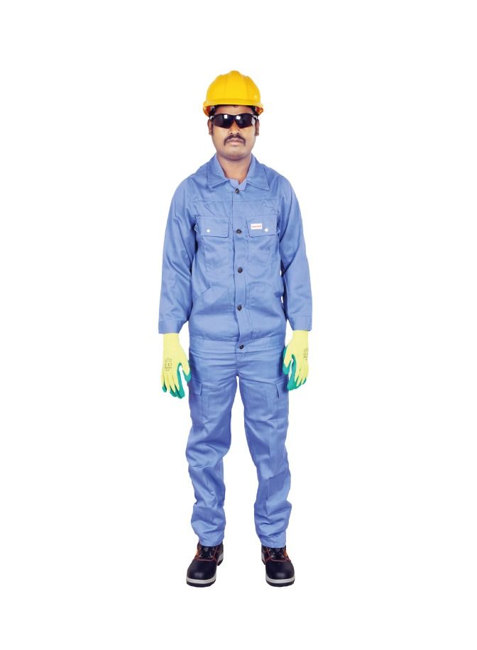 Vaultex 100% Cotton Twill Pant And Shirt Petrol Blue 3XL 