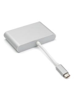 NIBEMINENT USB-C To HDMI VGA Adapter Silver  - Image 4