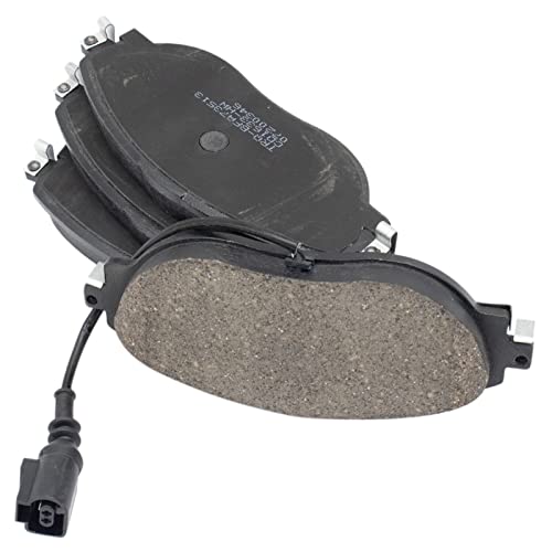 TRQ Front Brake Pads Ceramic Compatible with 2019-2020 Audi A3 Quattro 2019-2021 Q3 2015-2020 S3 Volkswagen Arteon 2012-2016 CC 2015-2019 Golf R GTI Jetta 2018-2021 Tiguan - Image 1