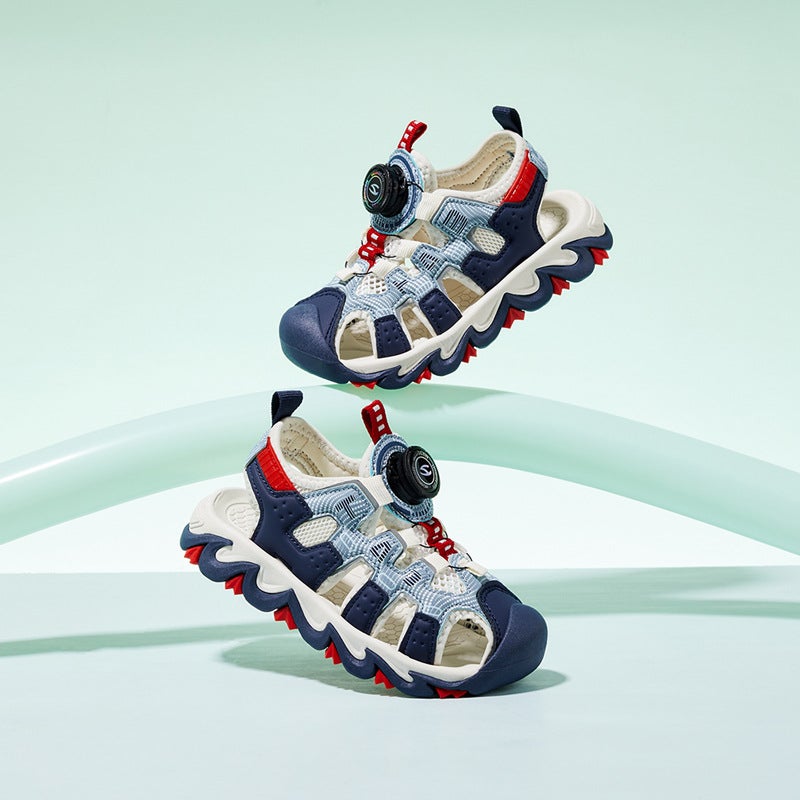 Hobibear Children'S Shoes Summer Style Boys' Swivel Buckle Sandals Girls' Baotou Beach Shoes Casual Shoes - Image 3