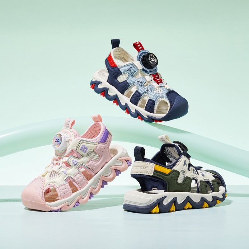 Hobibear Children'S Shoes Summer Style Boys' Swivel Buckle Sandals Girls' Baotou Beach Shoes Casual Shoes - Image 2