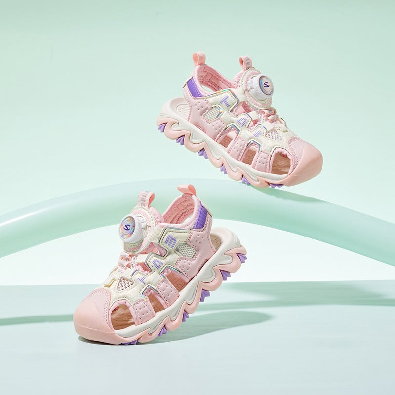 Hobibear Children'S Shoes Summer Style Boys' Swivel Buckle Sandals Girls' Baotou Beach Shoes Casual Shoes - Image 4