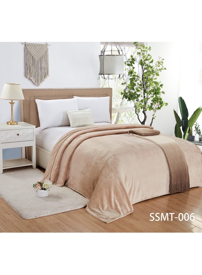 Moon 1 Piece Soft Bed Polyester Blanket single Size 150*200 cm  - Image 1