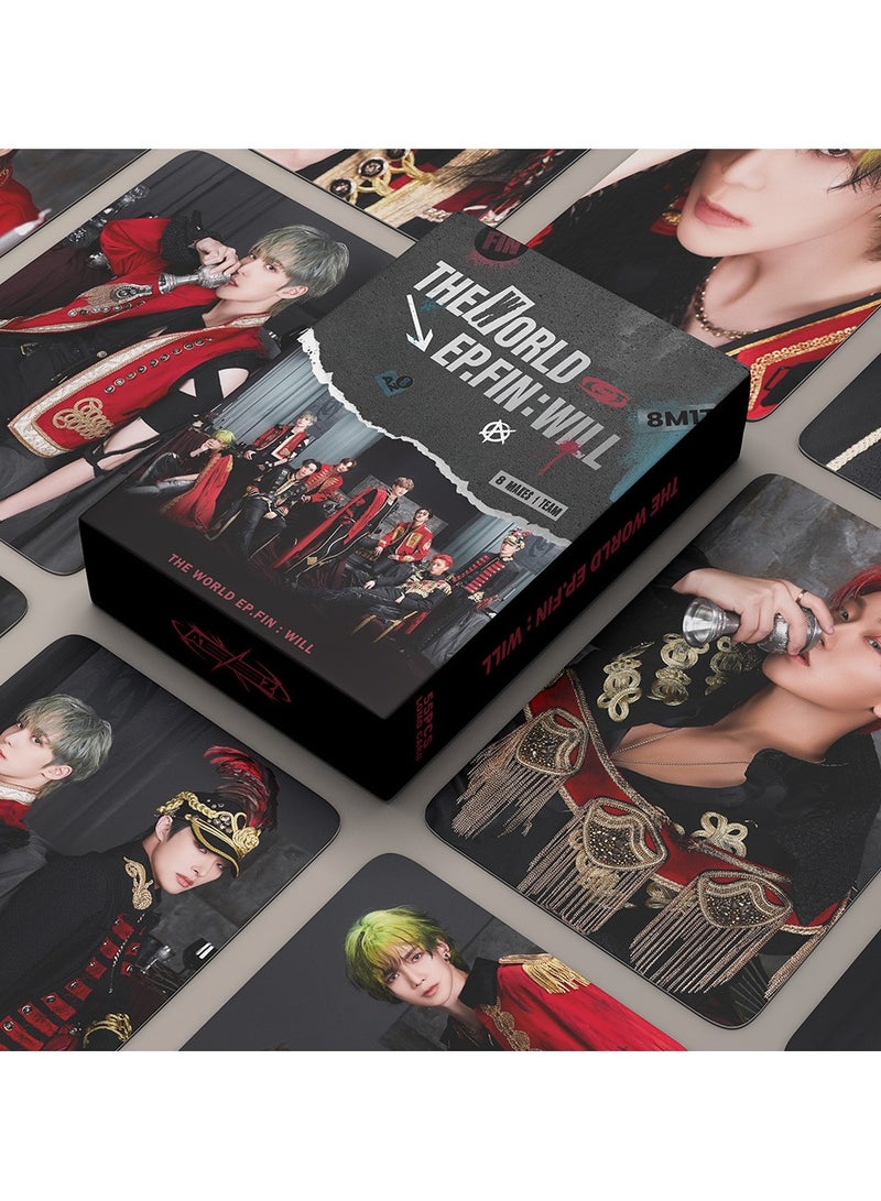 NIBEMINENT 55 Pcs Kpop ATEEZ THE WORLD EP.FIN WILL Lomo Cards Card For Fans Collection Gifts - Image 2