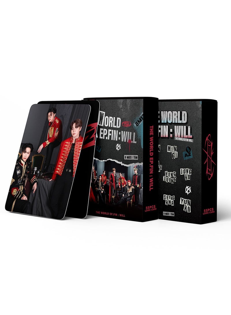 NIBEMINENT 55 Pcs Kpop ATEEZ THE WORLD EP.FIN WILL Lomo Cards Card For Fans Collection Gifts - Image 3