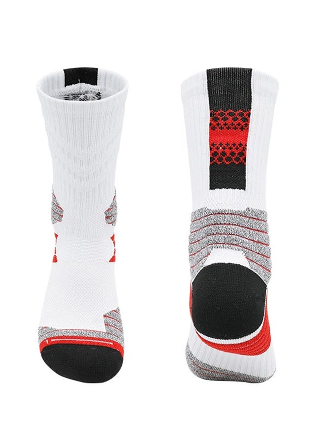 JiuAn Elite Basketball Socks, Football Socks & Running Socks, Compression Cushion Sport Socks Unisex - Image 1