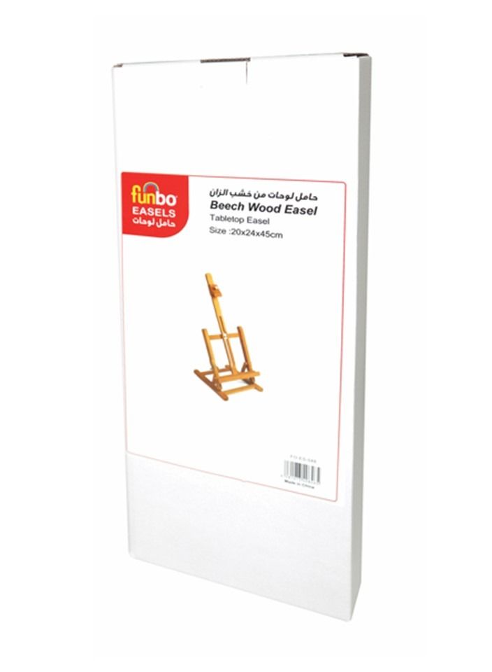 Funbo Beech Wood Table TopPainting Easel Size 20x24x45cm - Image 3