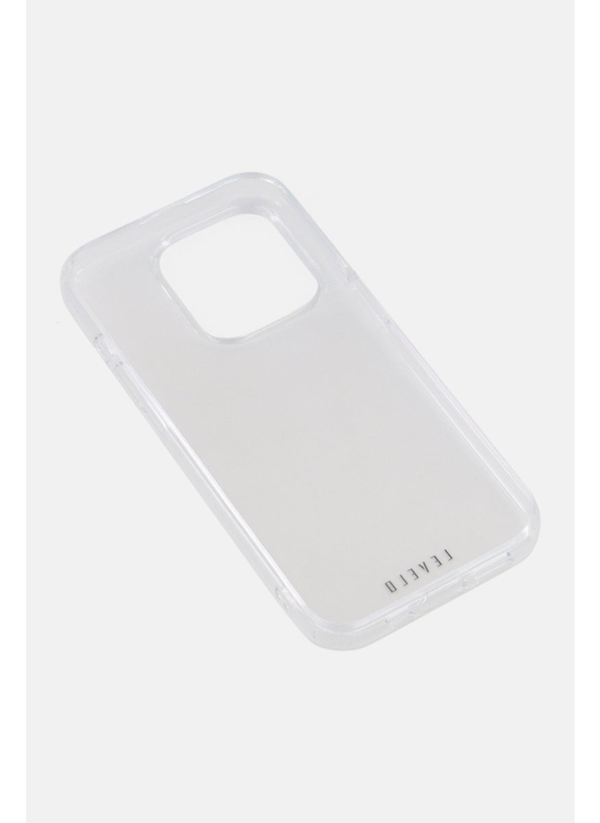 LEVELO iPhone  15 Pro Lucu Matte Back Case, Transparent  - Image 4