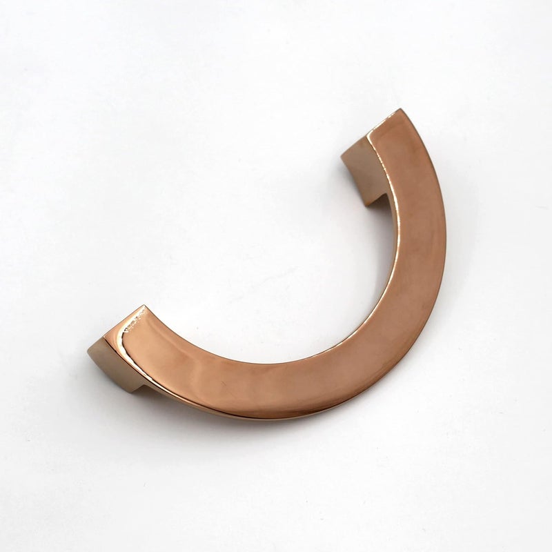 ABVIN 48 Semi Circle PVD Rosegold Unique Cabinet Beautiful Drawer Knobs Decorative Dresser Drawer Pulls Home Kitchen Decor 1 Half Piece - Image 2