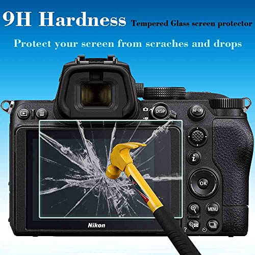 ULBTER Screen Protector for Nikon Z5 II Z50 II Z5 Zf Z6 III Z6 Z7 Z6II Z7 II Z8 Z9 Z 5 Z f Z 50 II Camera & Hot Shoe Cover,ULBTER 0.3mm 9H Hardness Tempered Glass Saver Anti-Scrach Anti-Bubble Anti-Dust [2+3Pack] - Image 3