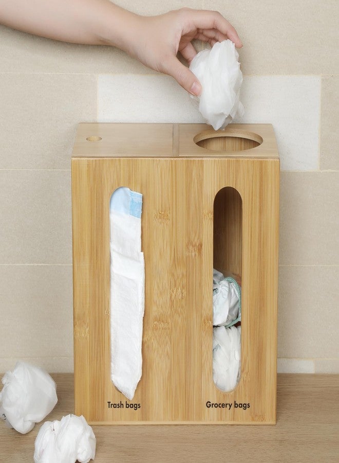 GOBAM Trash Bag Dispenser & Grocery Bag Holder, Large Capacity Plastic Bag Organizer with 3 Installation Options, Trash Bag Holder for Cabinet Door, Under Sink, Wall Mount-Ideal for Kitchen Organizer - Image 4
