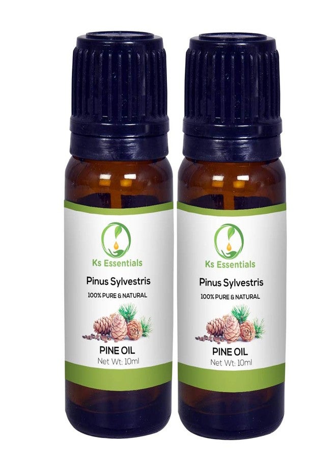 Ks Essentials 100% Pure Pine Oil Natural & Undiluted Essential Oil (10ml) Each - Image 1