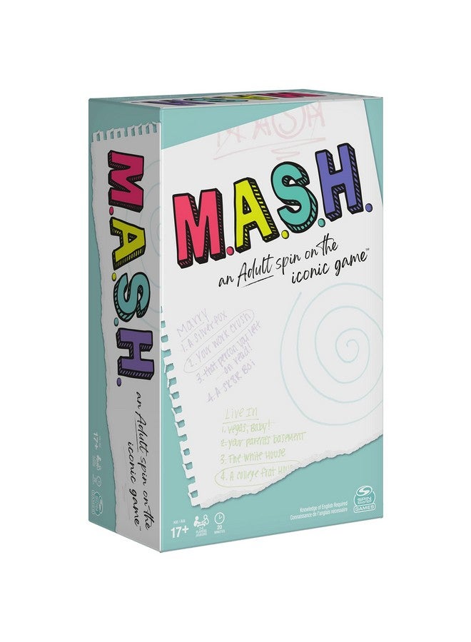 Spin Master Games MASH, Fortune Telling Adult Party Game, for Ages 17 and up - Image 1