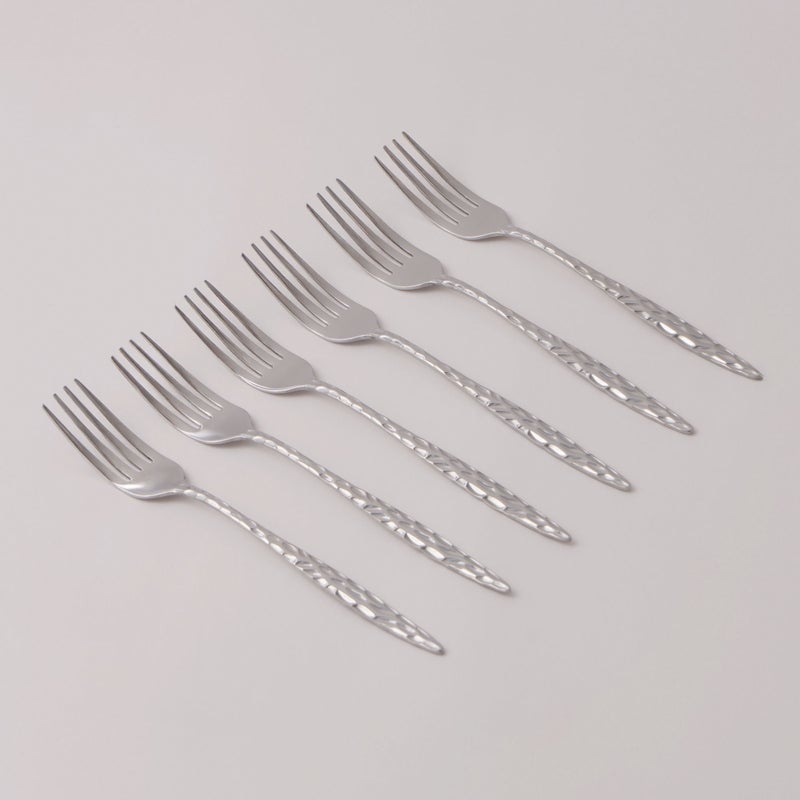 Pentola stainless steel dinner fork set 6pcs with mirror polish 3mm - Image 1