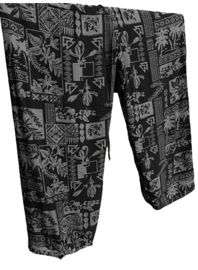 Printed Free Size Wide Leg Pants Combine with Trendy and Fashionable Design for Women - Image 2