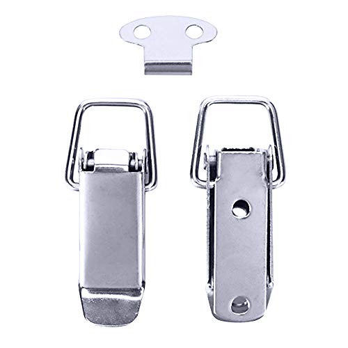 AUHOKY 12Pcs Stainless Steel Spring Loaded Toggle Latches with 48Pcs Mounting Screws, AUHOKY Case Box Chest Trunk Latch Catches Hasps Clamps (72mm Overall Length) - Image 4