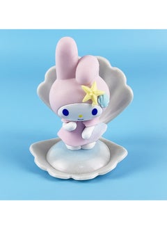 General Sanrio Blue Sea Holiday Melody Blind Box Figure Kuromi Big Eared Dog Shell Ornament Girls Gift Doll  - Image 3