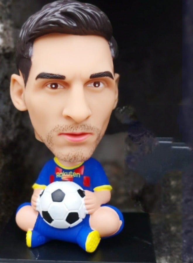 EBMINI Creative Q-version Football Star Figurine Car Ornament 