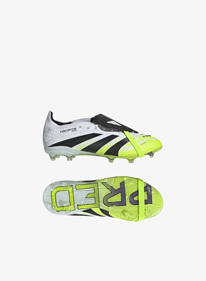 اديداس حذاء كرة قدم للأطفال بريداتور إليت     أبيض