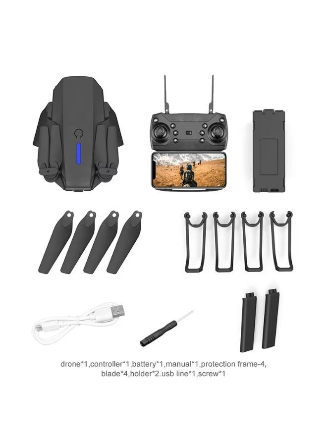 Foldable Drone with Camera – A quadcopter equipped with a dual 4K camera featuring gesture selfie capture, 3D stunt flips, waypoint flight mode, and altitude hold function – an ideal gift for kids and beginners. - Image 5