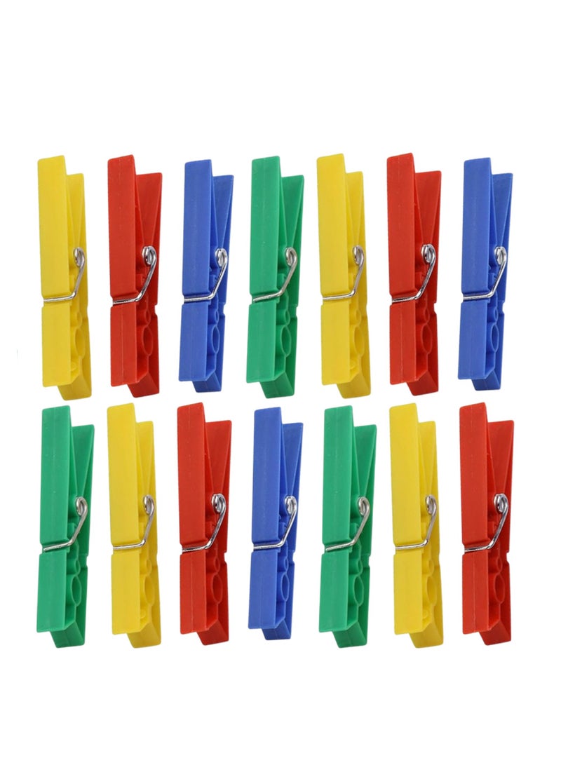 48PCS Colorful Plastic Clothespins, Powerful Clothes Pegs, Windproof Laundry Pegs  - Image 1
